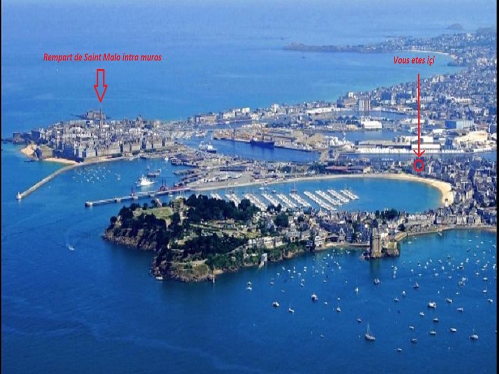 Appartement Saint Malo Vue Sur Mer Et Sur Intra Muros, Ferry, Plage Et Commerces A 50 M 외부 사진