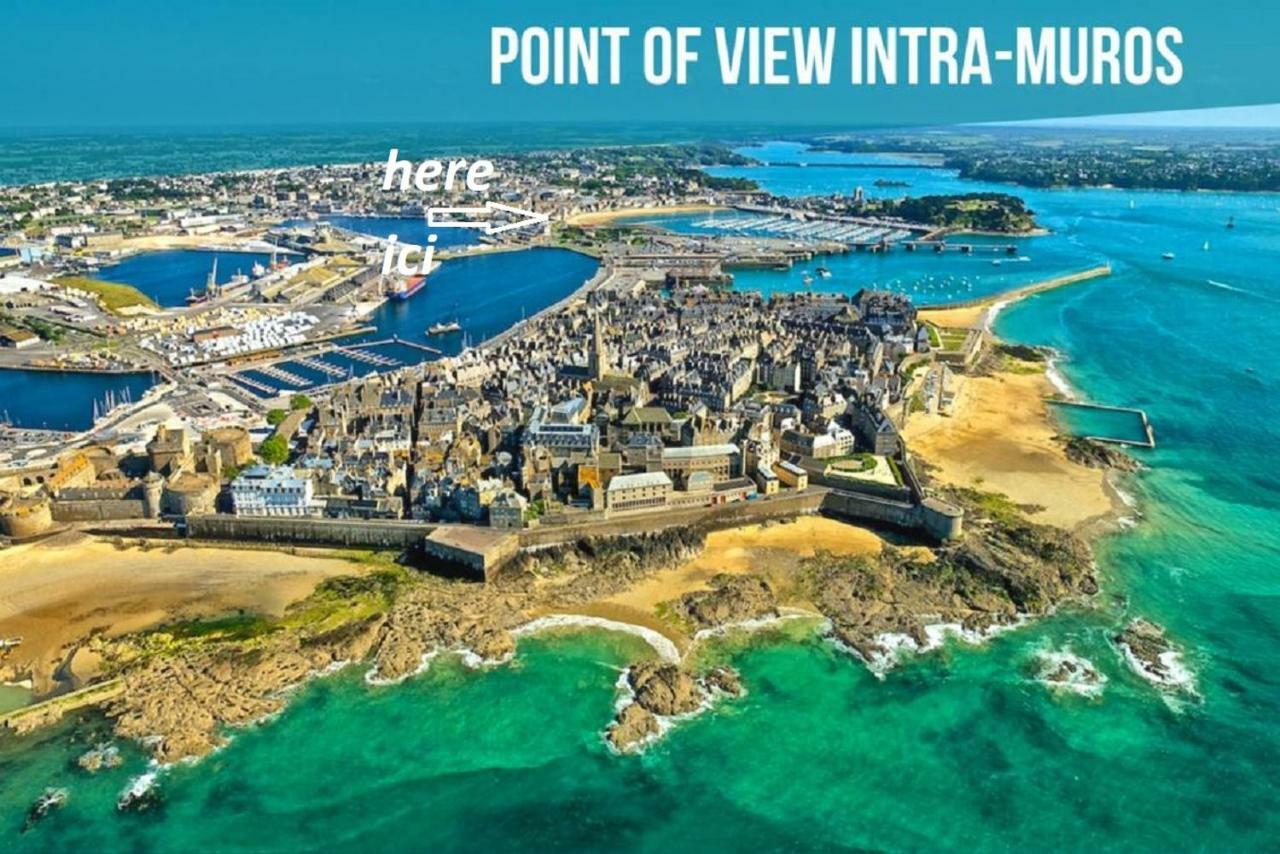 Appartement Saint Malo Vue Sur Mer Et Sur Intra Muros, Ferry, Plage Et Commerces A 50 M 외부 사진