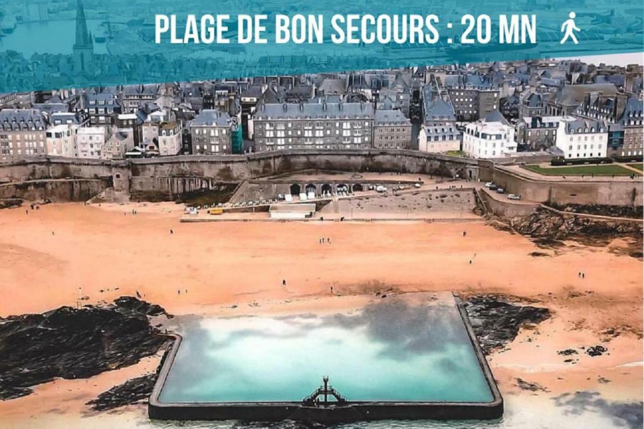 Appartement Saint Malo Vue Sur Mer Et Sur Intra Muros, Ferry, Plage Et Commerces A 50 M 외부 사진